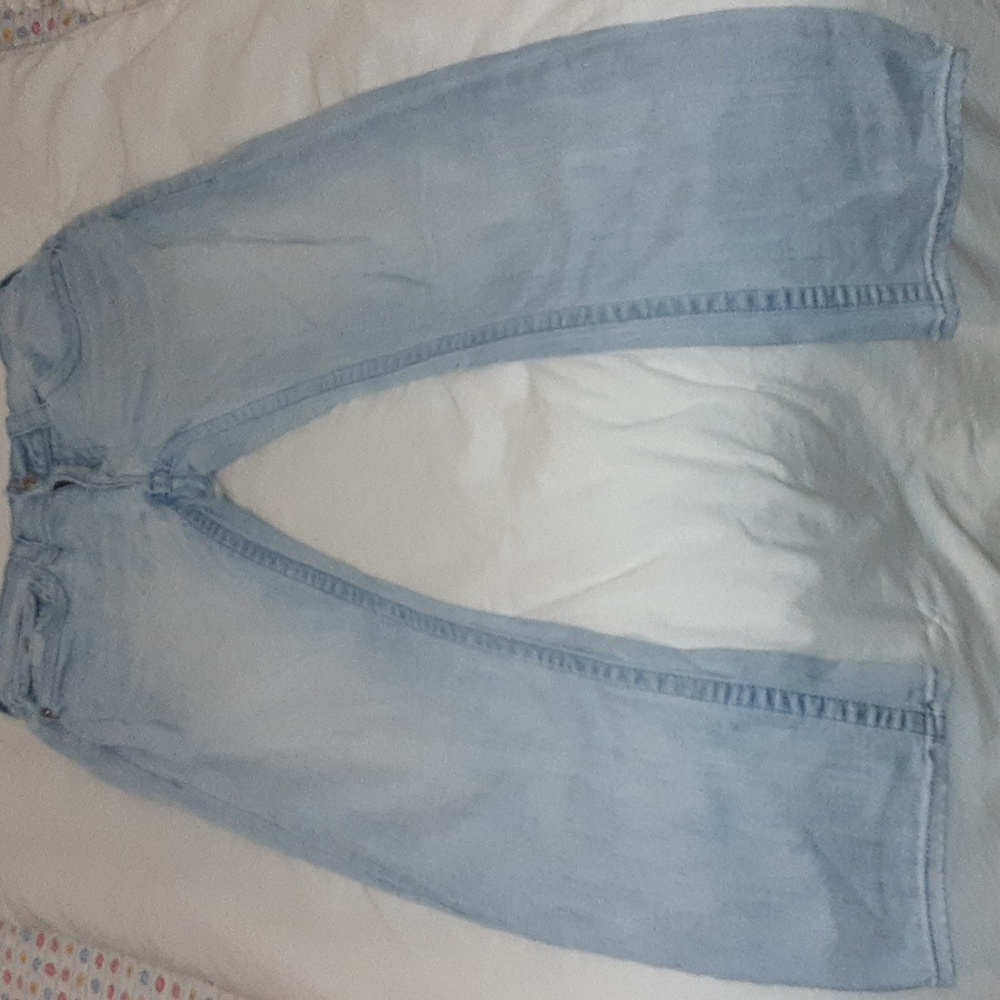 True Religion Mens Jeans 31W 32L light blue slim straight
